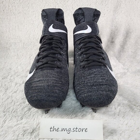 Nike Alpha Menace Elite 2 WD P FlyKnit Black Cleats BV3298-001 Mens Sz 11 Wide main image 6